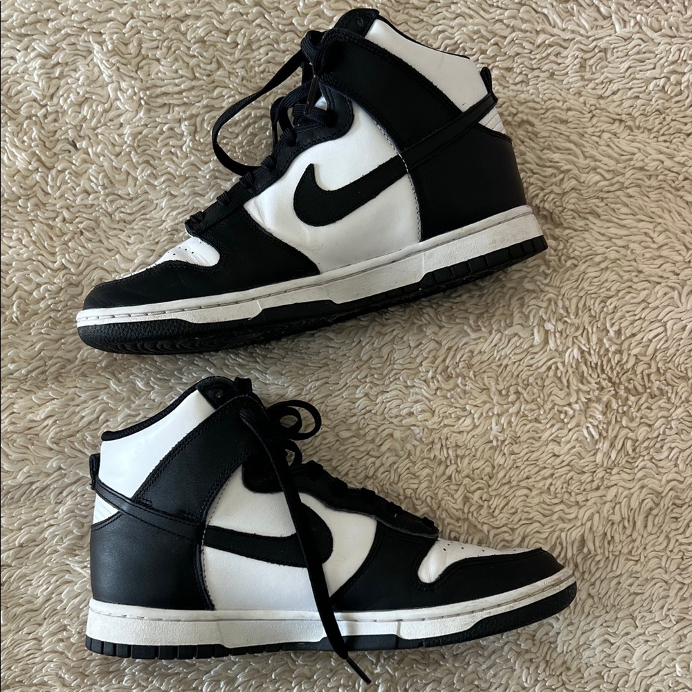 Nike Women’s Dunk High in Black and White
